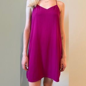 Reversible fuschia/pink sun dress